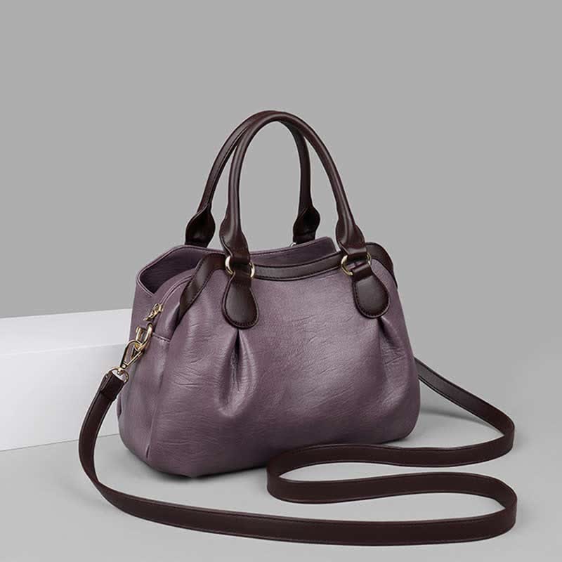Tragetasche mit drei Fächern für Damen, große Hobo-Handtasche, Umhängetasche