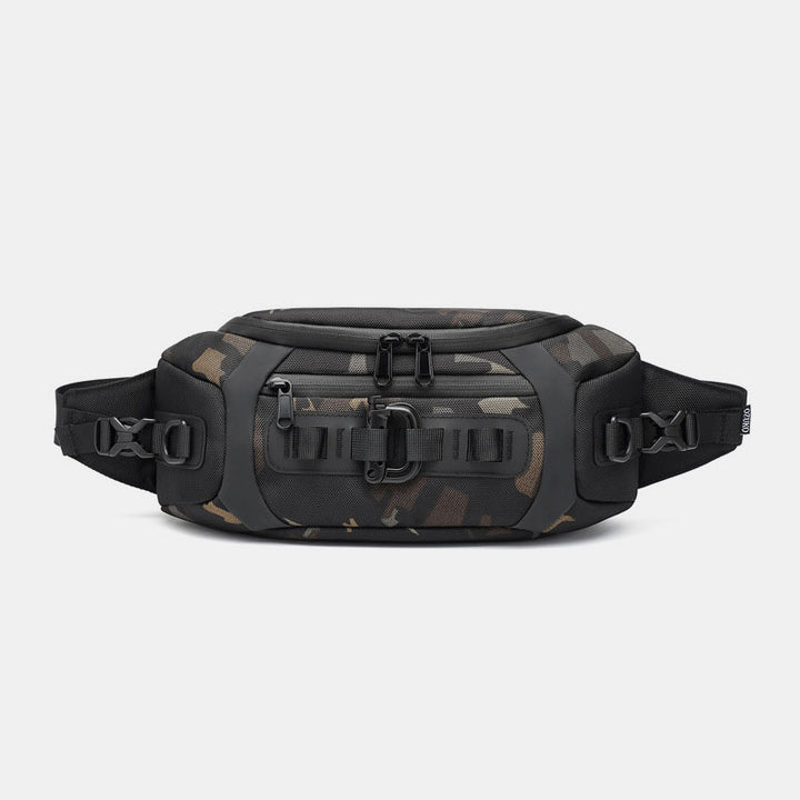 Multifunktionale Umhängetasche, Hüfttasche für Herren, Brusttasche mit mehreren Taschen