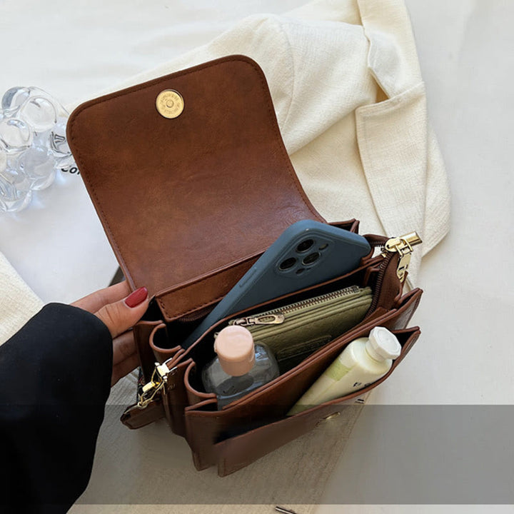 Handytasche für Damen mit breiten Trägern, Umhängetasche für den täglichen Bedarf