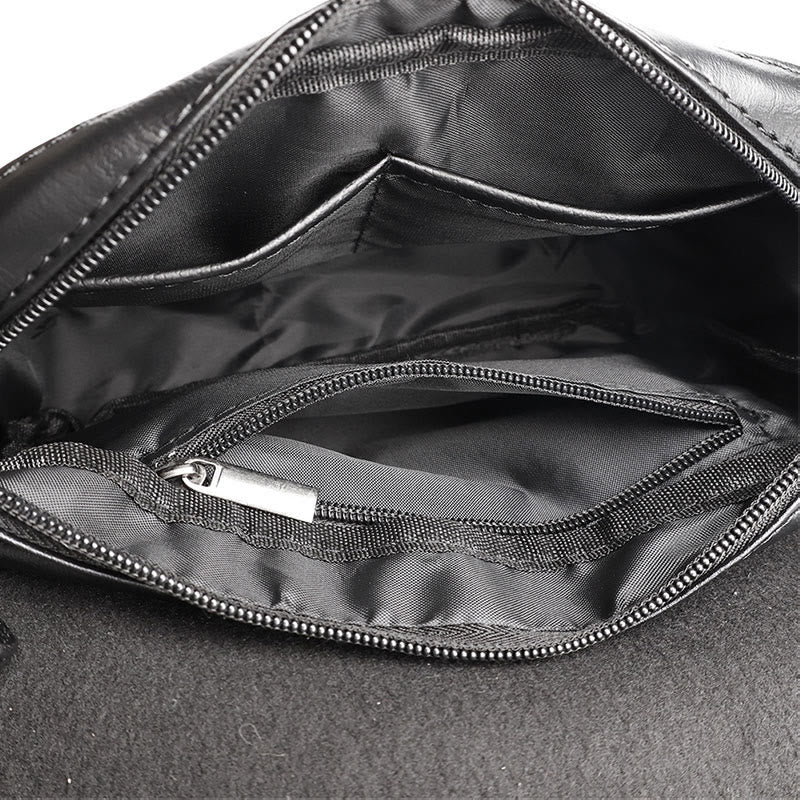 Umhängetasche für Männer Nieten PU Leder kleine Schultertasche