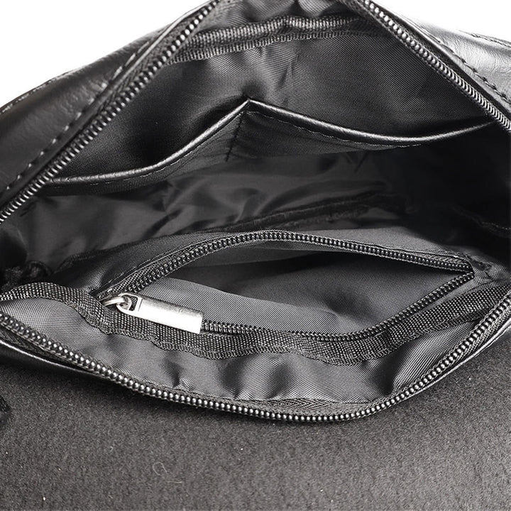 Umhängetasche für Männer Nieten PU Leder kleine Schultertasche