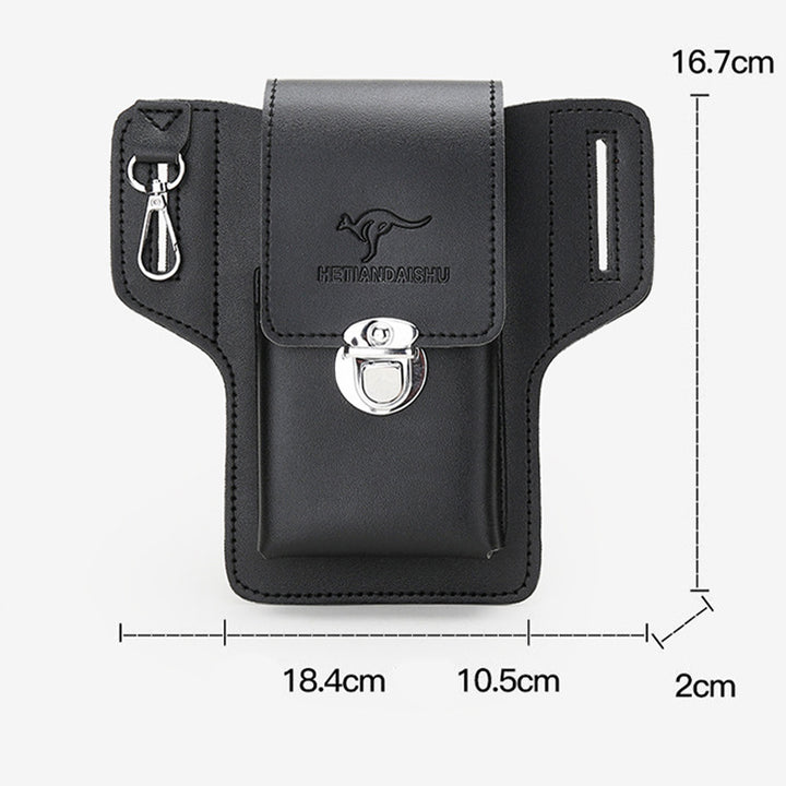 Leder-Handytasche für Gürtel, universelle Smartphone-Holster-Hüfttasche