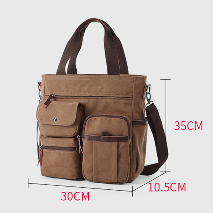 Lässige Umhängetasche mit mehreren Taschen