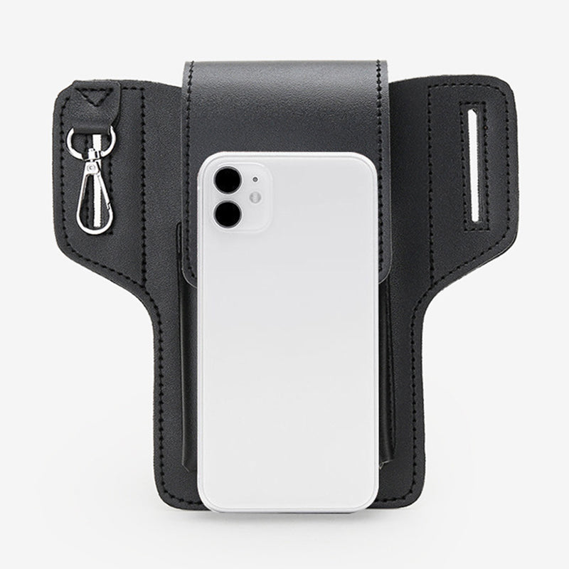 Leder-Handytasche für Gürtel, universelle Smartphone-Holster-Hüfttasche