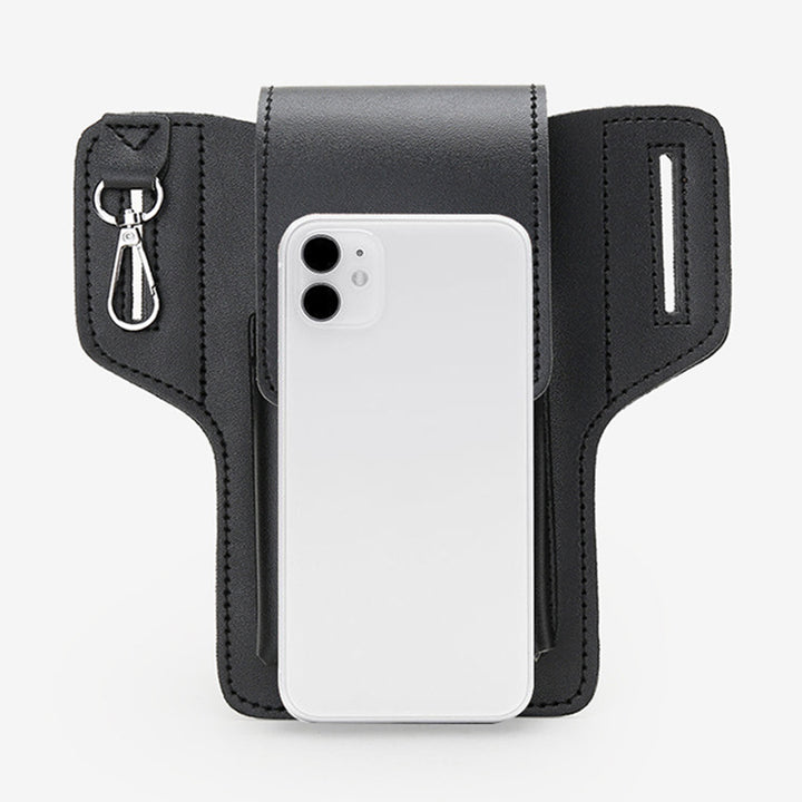 Leder-Handytasche für Gürtel, universelle Smartphone-Holster-Hüfttasche