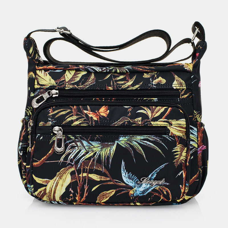 Damen Umhängetasche Multi-Pocket Nylon Schulter Handtasche Geldbörsen Reisetaschen