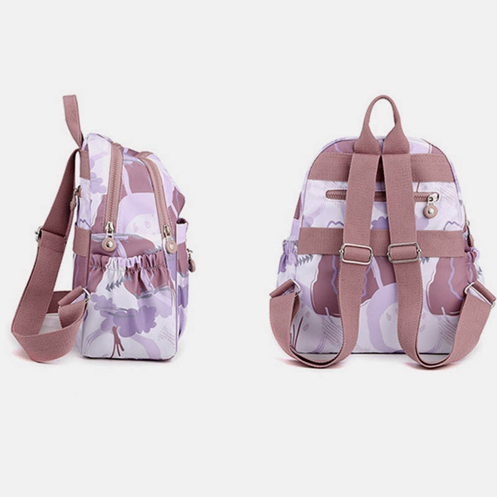 Damen Rucksack Handtasche Damen Wasserdicht Druck Bunter Rucksack Reise Tagesrucksäcke