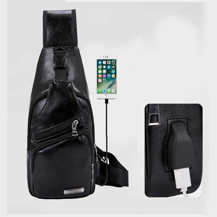 Weiche, dreifach verwendbare Schultertasche mit mehreren Taschen für Ausflüge