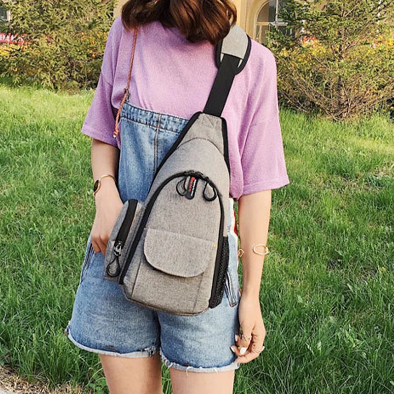 SLR-Digitalkameratasche für den Außenbereich, robuste Brusttasche aus Nylon