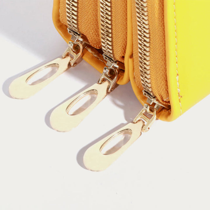 Handytasche für Damen, mehrere Farben, berührbarer täglicher Lederclip