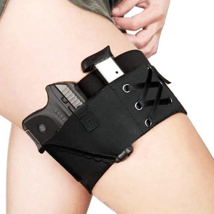 Damen Unsichtbares Oberschenkelholster Drop Leg Holster mit Magazintaschen