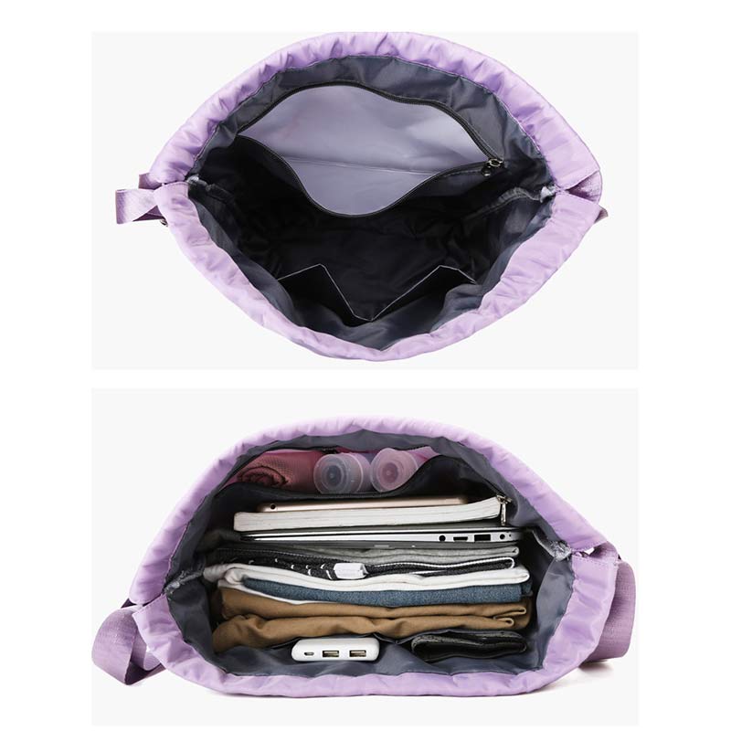 Kordelzug-Rucksack für Damen, wasserdicht, groß, Nass- und Trockentrennrucksack