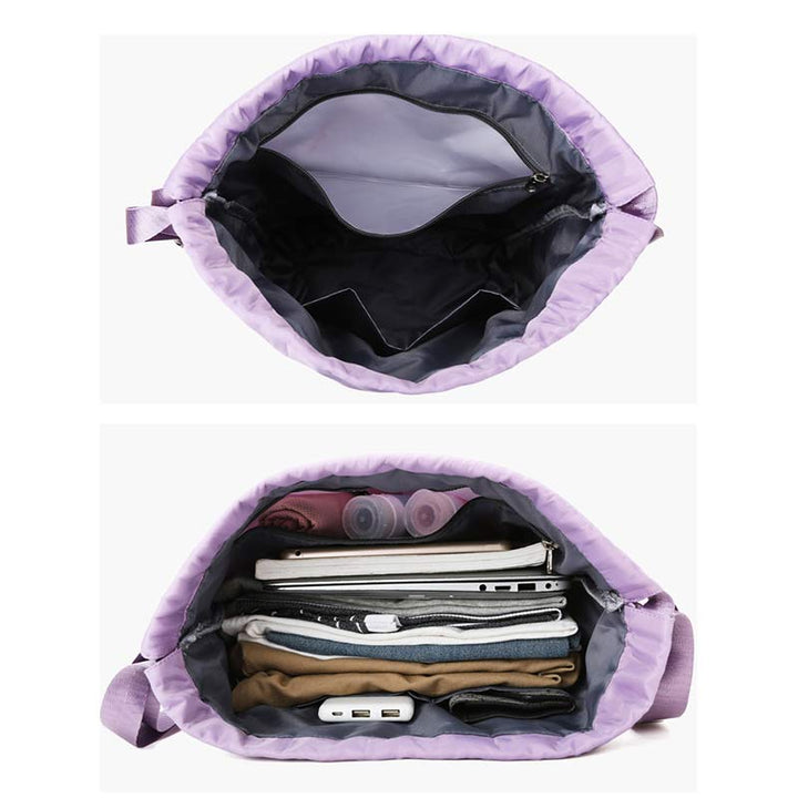 Kordelzug-Rucksack für Damen, wasserdicht, groß, Nass- und Trockentrennrucksack
