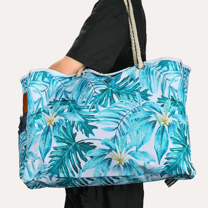 Lightweyght Floral Damen Strandtasche Pooltasche Große wasserdichte Tragetasche