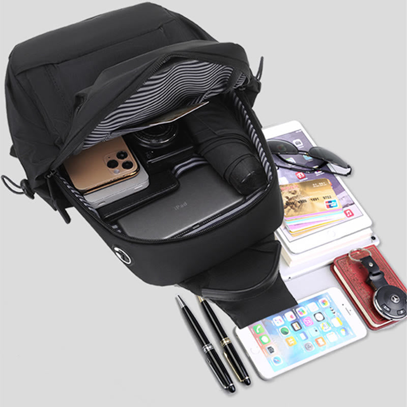 Schultertasche für Herren, für die tägliche Reise, Brusttasche mit großem Fassungsvermögen