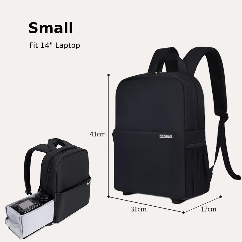 Robuster, wasserdichter Kamera-Rucksack, große Kameratasche mit Laptopfach