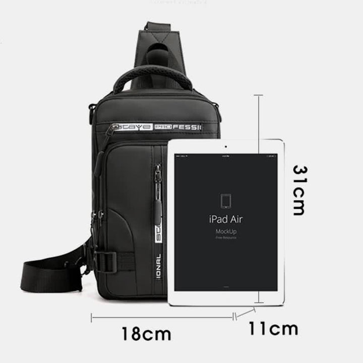 Sling-Brusttasche für Herren, lässiger Tagesrucksack mit Umhängegurt