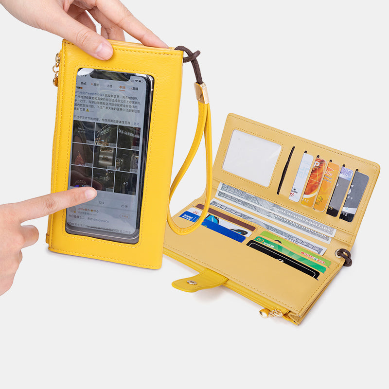 Touchscreen Große Kapazität Handy Tasche Geldbörse