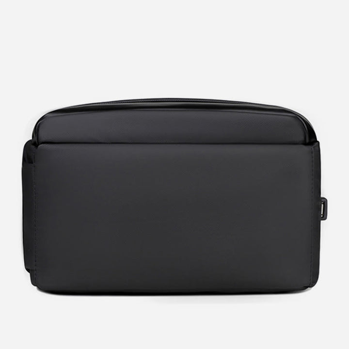 Sanfter Rucksack für Männer mit USB-Ladefunktion, große Business-Laptoptasche