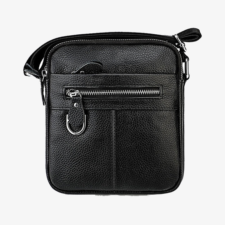 Umhängetasche für Herren, minimalistisch, aus echtem Leder, einzelne Schultertasche