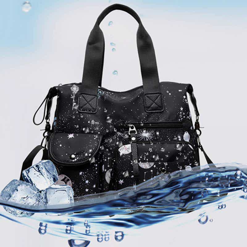 Leichte Tragetasche mit mehreren Taschen für Damen, Mehrzweck-Umhängetasche