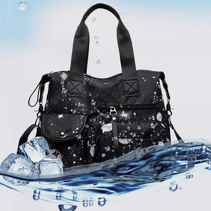 Leichte Tragetasche mit mehreren Taschen für Damen, Mehrzweck-Umhängetasche