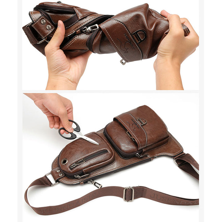Schultertasche, Rucksack für Herren, Umhängetasche, Brusttasche, Tagesrucksack, Outdoor-Reisen - image 5