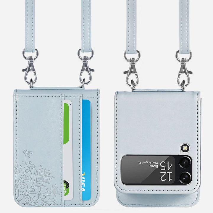 Samsung Galaxy Z Flip 3 Handyhülle Crossbody Handytasche Geldbörse