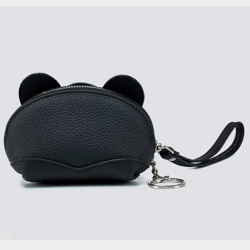 Damen Kleine Geldbörse Elefant Leder Geldbörse Wechselgeldbeutel Armband