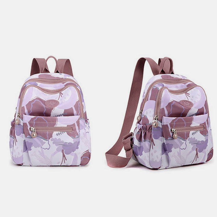 Damen Rucksack Handtasche Damen Wasserdicht Druck Bunter Rucksack Reise Tagesrucksäcke