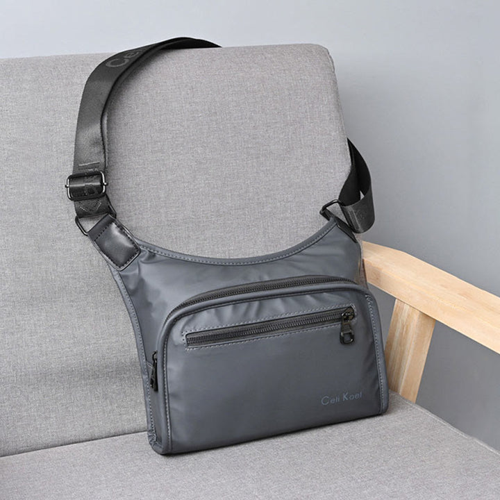 Einfache Messenger Bag mit breitem Riemen, leistungsstarke Umhängetasche für Herren