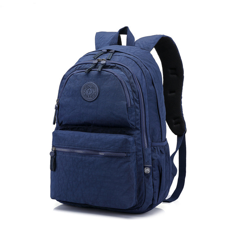 Rucksack mit mehreren Taschen, lässiger Tagesrucksack, Laptop-Rucksack, Büchertasche für Studentinnen - Mitternachtsblau - image 1
