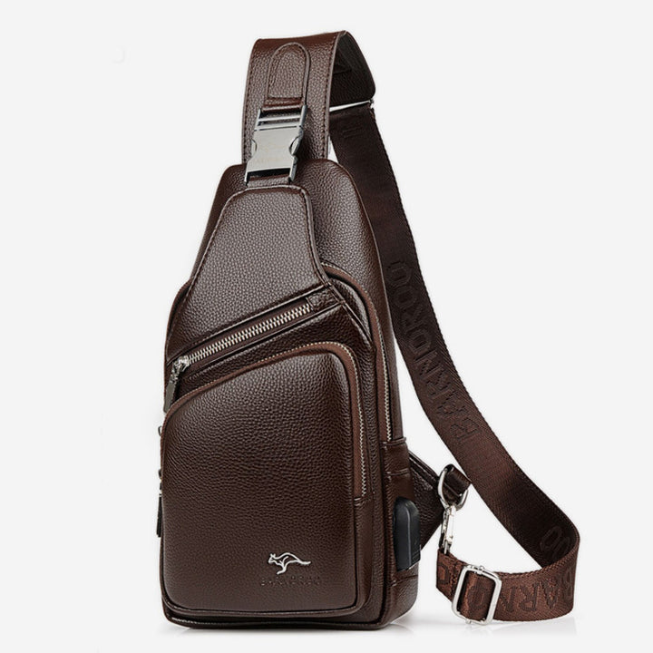 Diebstahlsichere Schultertasche mit großer Kapazität und USB-Aufladung