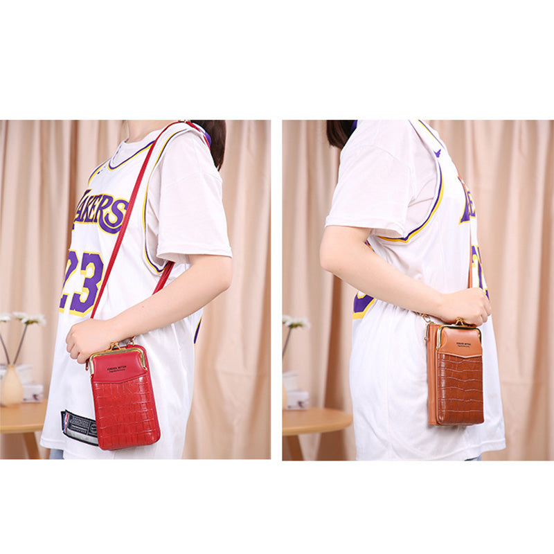 Kleine Crossbody-Handy-Geldbörse für Damen, Mini-Schultertasche, Geldbörse
