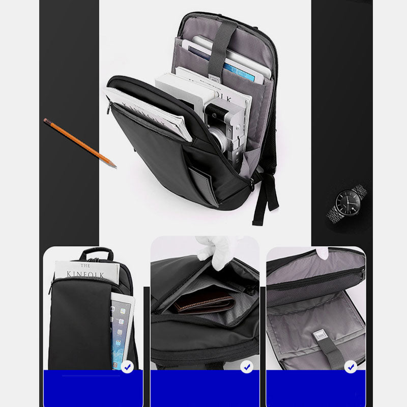 Schlanker Laptop-Rucksack für Business, Arbeit, Pendler-Rucksack für Männer und Frauen