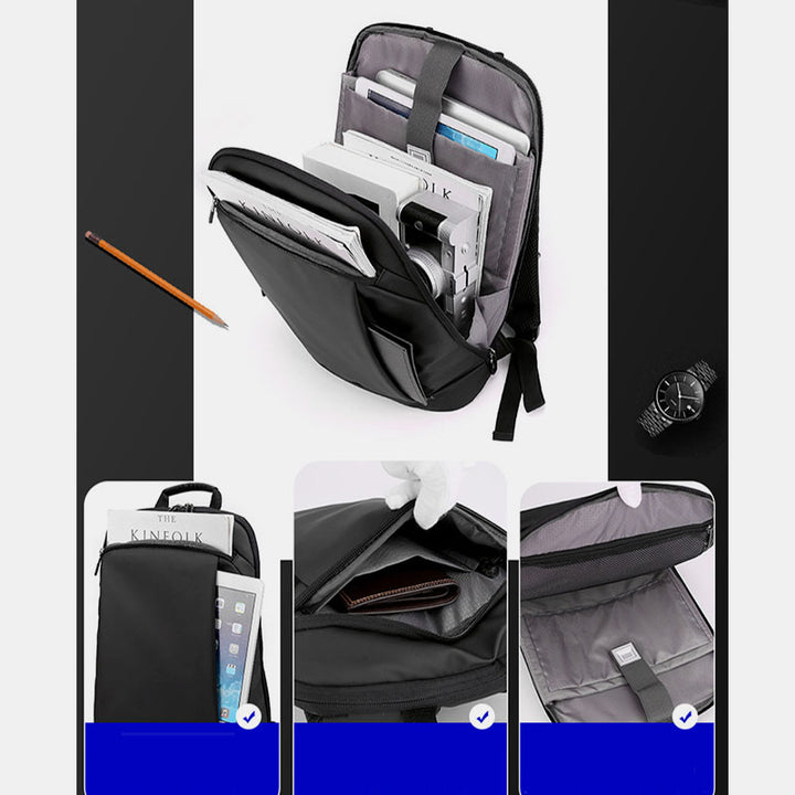 Schlanker Laptop-Rucksack für Business, Arbeit, Pendler-Rucksack für Männer und Frauen