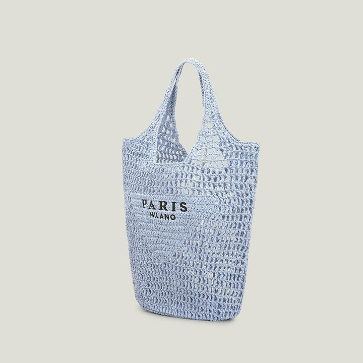 Strandtasche für Damen, gestrickte Retro-Handtasche mit ausgehöhlter Öffnung - image 17