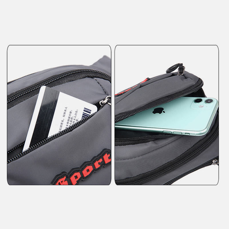 Wasserdichte Hüfttasche, lässige Hüfttasche, Brusttasche für Damen und Herren