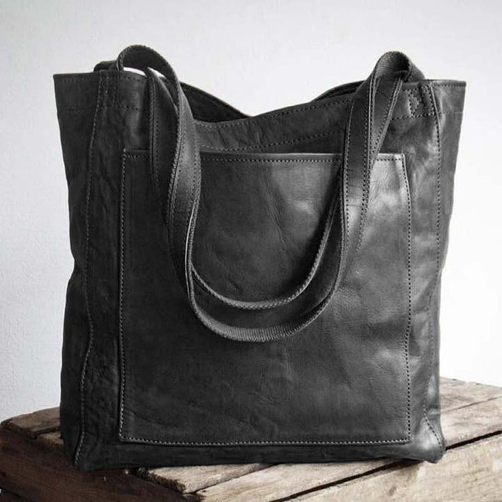 Extra große Tragetasche aus weichem PU-Leder für Damen