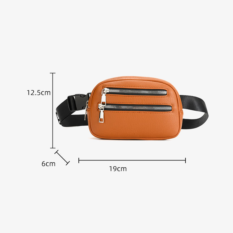 Multifunktionale Sport-Gürteltasche für Herren, einfarbig, Umhängetasche