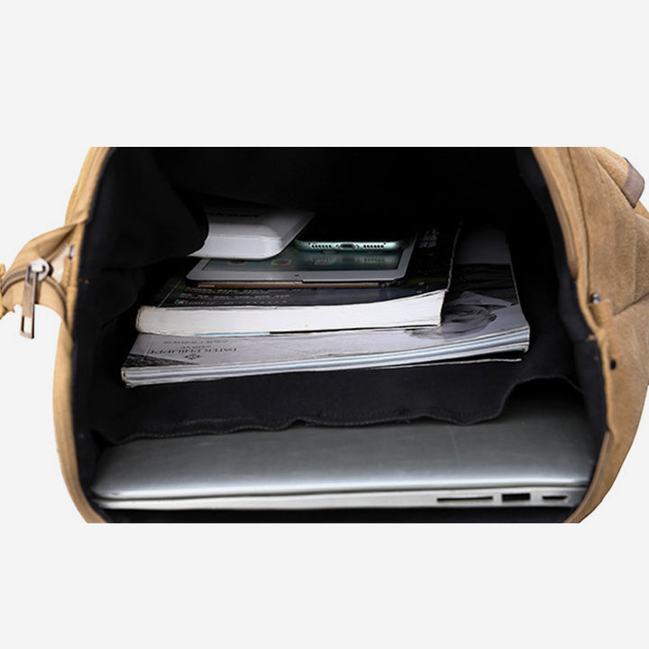 3-fach verwendbarer Canvas-Rucksack mit großem Fassungsvermögen 
