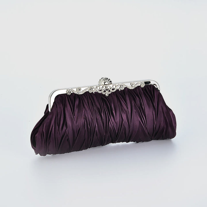 Abendtasche für Frauen Hochzeitsfeier Braut Plissee Kette Tasche