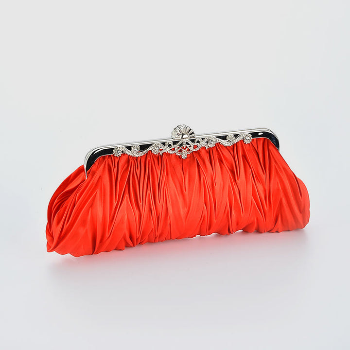 Abendtasche für Frauen Hochzeitsfeier Braut Plissee Kette Tasche