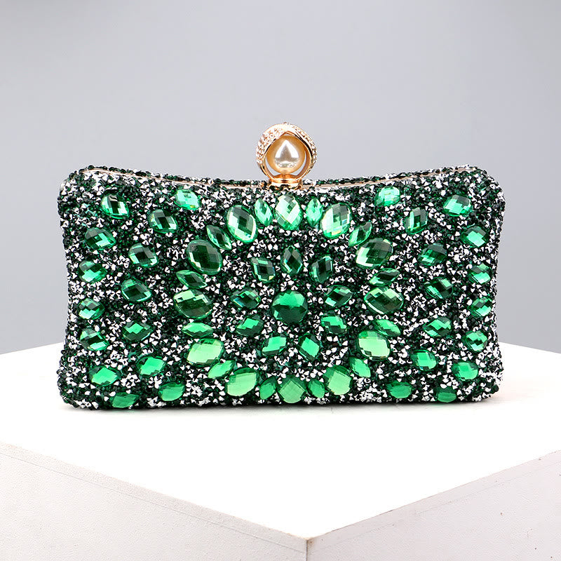 Mit Diamanten besetzte Dinner-Tasche für Party, modische Bankett-Abendtasche