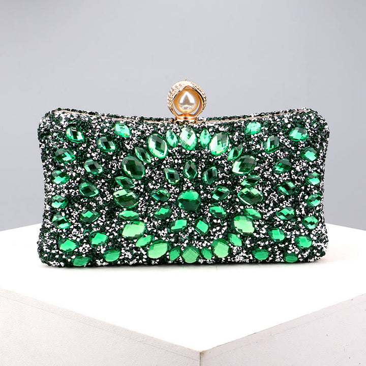 Mit Diamanten besetzte Dinner-Tasche für Party, modische Bankett-Abendtasche