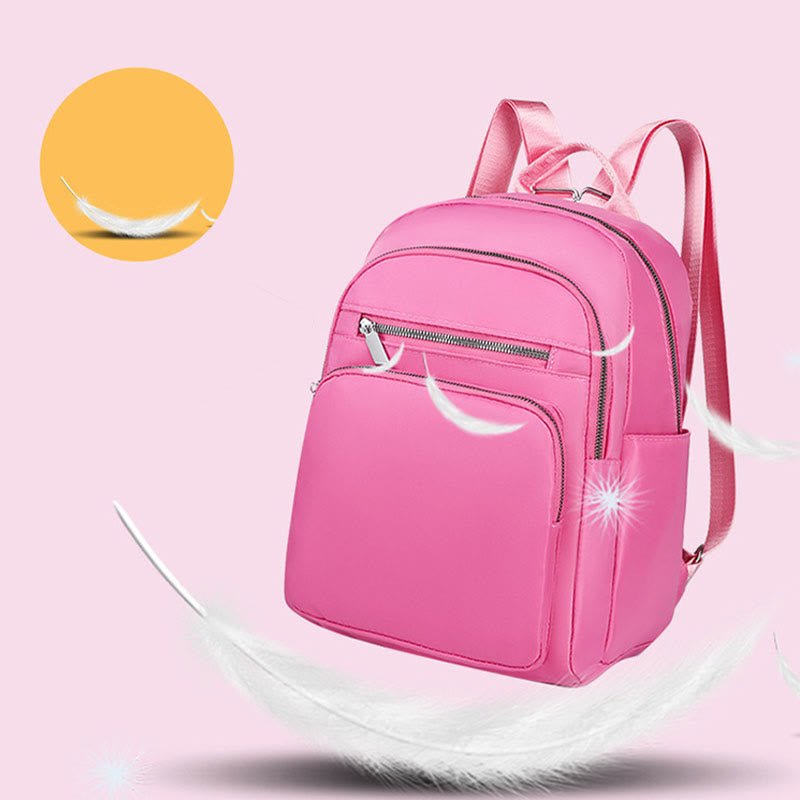 Rucksack für den täglichen Gebrauch, schlichter, einfarbiger, lässiger Oxford-Tagesrucksack