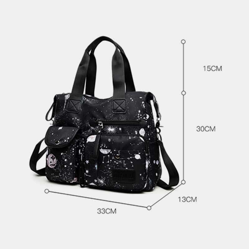 Leichte Tragetasche mit mehreren Taschen für Damen, Mehrzweck-Umhängetasche
