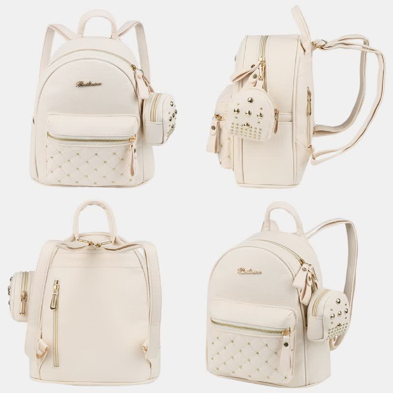 Mini-Rucksack für Damen, modischer Reiserucksack, Geldbörse mit kleiner Tasche