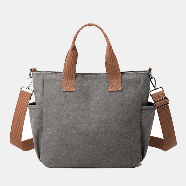 Damen Canvas Handtasche mit mehreren Taschen, wichtige Umhängetasche