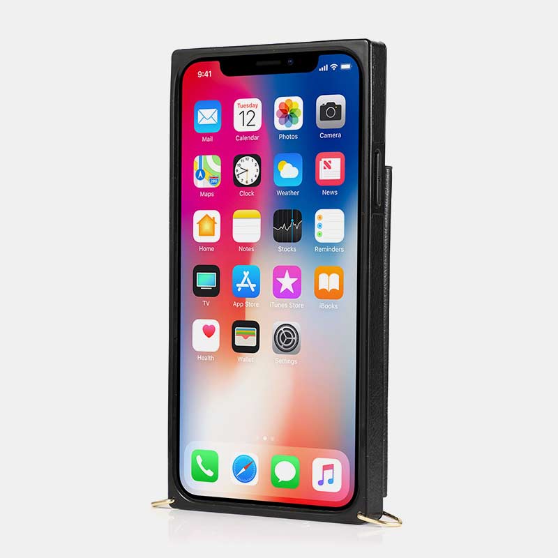 2-IN-1-Telefonhülle/Geldbörse für iPhone/Samsung mit Münzfach und Umhängegurt